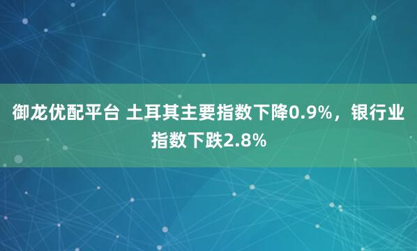 御龙优配平台 土耳其主要指数下降0.9%，银行业指数下跌2.8%