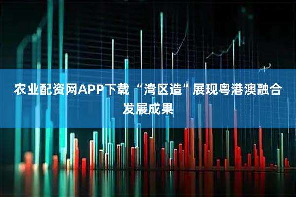 农业配资网APP下载 “湾区造”展现粤港澳融合发展成果