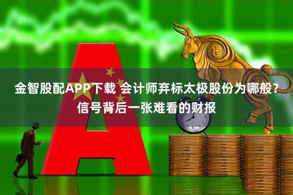 金智股配APP下载 会计师弃标太极股份为哪般？信号背后一张难看的财报