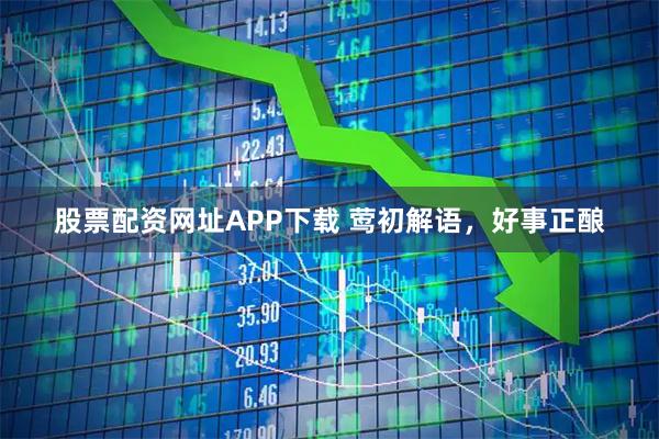 股票配资网址APP下载 莺初解语，好事正酿